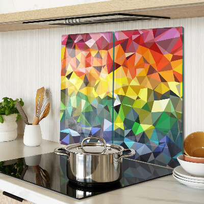 Tabla para cortar Mosaico de triángulos coloridos