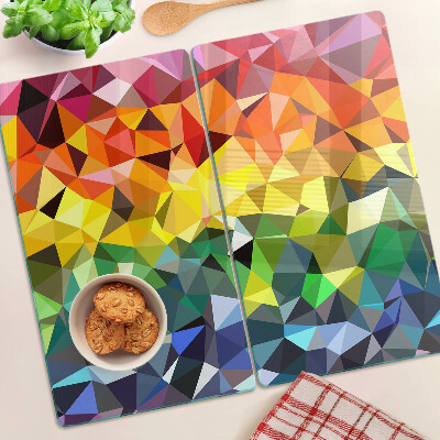 Tabla para cortar Mosaico de triángulos coloridos