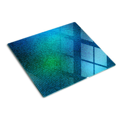 Tabla de cortar de cristal Degradado de color en tonos de azul
