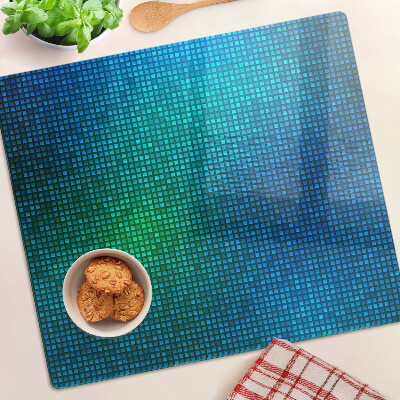 Tabla de cortar de cristal Degradado de color en tonos de azul