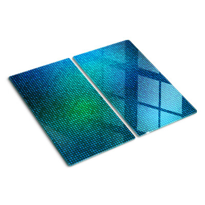 Tabla de cortar de cristal Degradado de color en tonos de azul