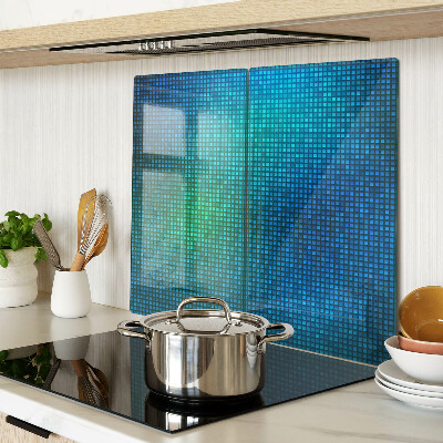 Tabla de cortar de cristal Degradado de color en tonos de azul