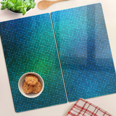 Tabla de cortar de cristal Degradado de color en tonos de azul