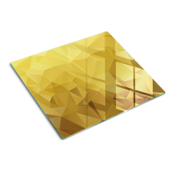 Tabla para cortar Geometría en tonos dorados