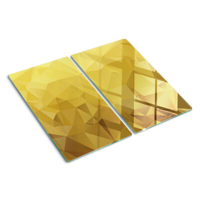 Tabla para cortar Geometría en tonos dorados