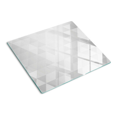 Tabla de cortar de cristal Patrones geométricos en tonos de gris