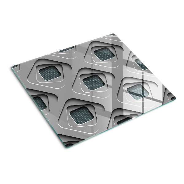 Tabla para cortar Patrones geométricos en tonos de gris