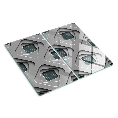 Tabla para cortar Patrones geométricos en tonos de gris
