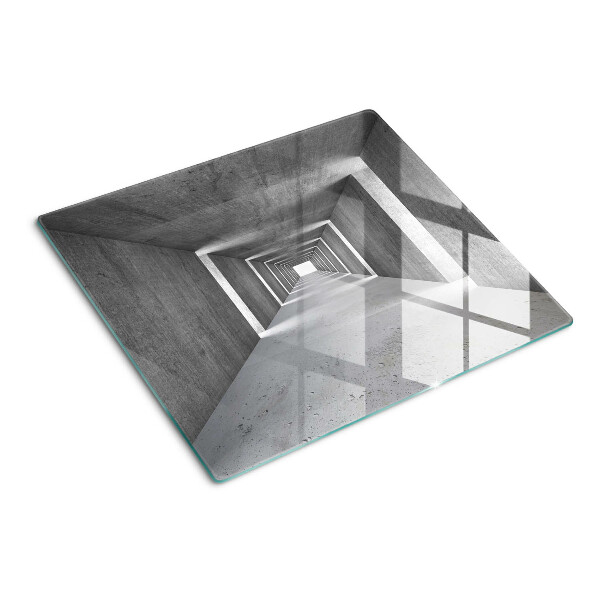 Tabla de cortar de cristal Túnel arquitectónico en tonos grises