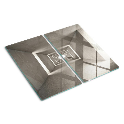 Tabla para cortar Interior geométrico con efecto de profundidad.