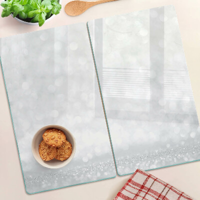 Tabla para cortar Bokeh brillante con efecto de luz