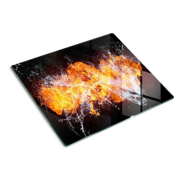 Tabla para cortar Fuego y agua