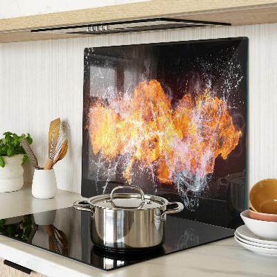 Tabla para cortar Fuego y agua