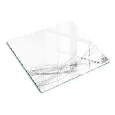 Tabla de cortar de cristal Líneas y ondas abstractas