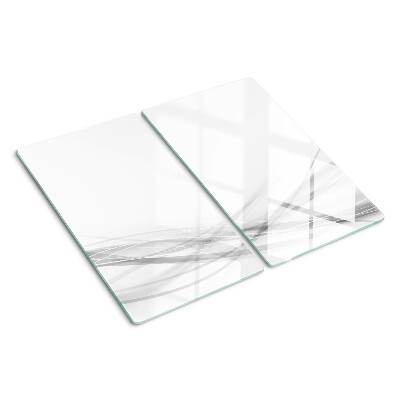 Tabla de cortar de cristal Líneas y ondas abstractas