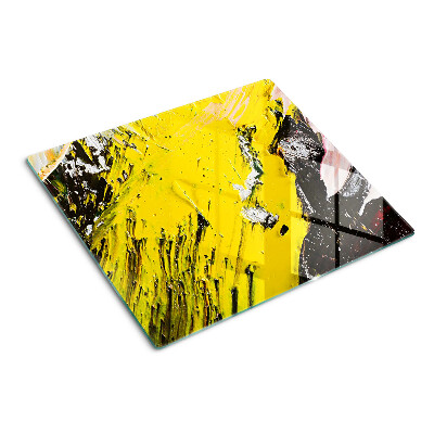 Tabla de cortar de cristal Paisaje abstracto en colores intensos