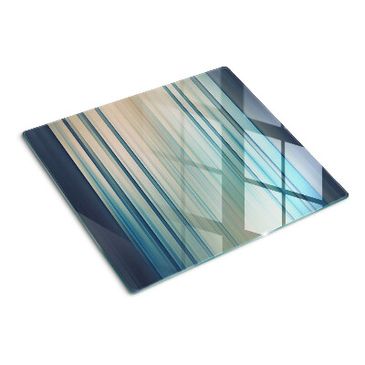 Tabla para cortar Líneas abstractas en tonos azules