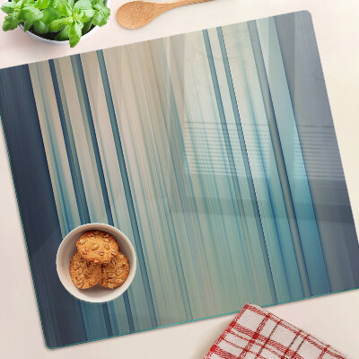 Tabla para cortar Líneas abstractas en tonos azules
