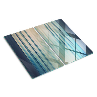 Tabla para cortar Líneas abstractas en tonos azules
