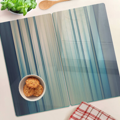 Tabla para cortar Líneas abstractas en tonos azules