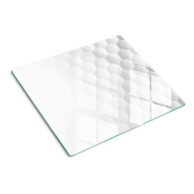 Tabla de cortar de cristal Patrón hexagonal