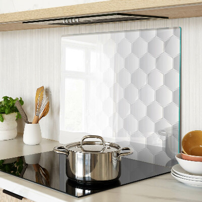 Tabla de cortar de cristal Patrón hexagonal