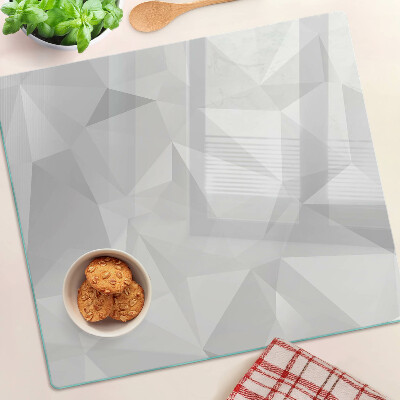 Tabla para cortar Geometría en tonos de gris