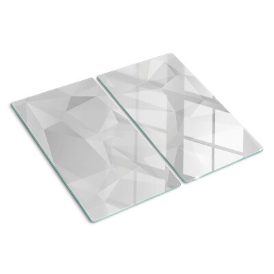 Tabla para cortar Geometría en tonos de gris