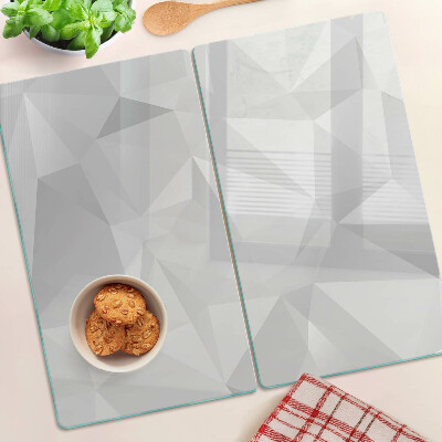 Tabla para cortar Geometría en tonos de gris