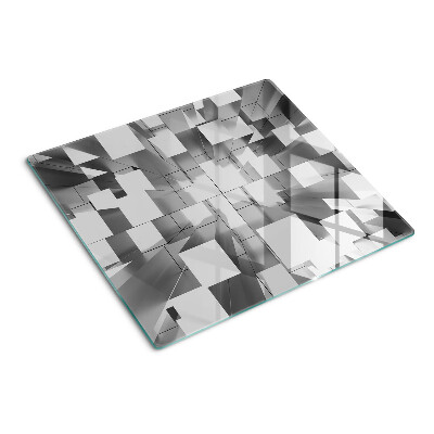 Tabla de cortar de cristal formas geométricas abstractas
