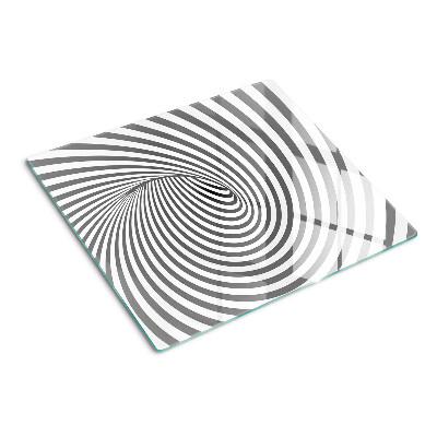 Tabla de cortar de cristal Motivo espiral óptico