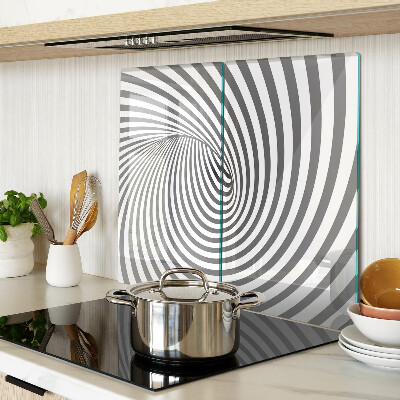 Tabla de cortar de cristal Motivo espiral óptico