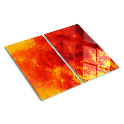 Tabla de cortar de cristal Fuego y llamas