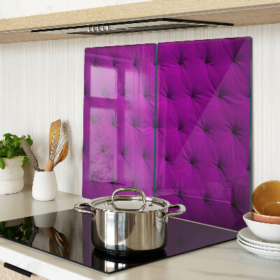 Tabla de cortar de cristal Acolchado morado
