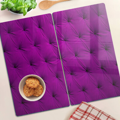 Tabla de cortar de cristal Acolchado morado