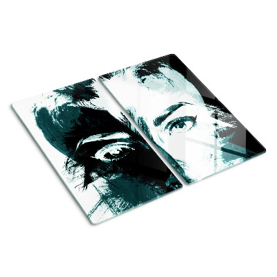 Tabla para cortar Retrato de estilo abstracto
