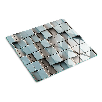 Tabla para cortar Azulejos geométricos en tonos azules