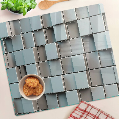 Tabla para cortar Azulejos geométricos en tonos azules