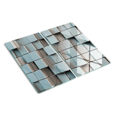 Tabla para cortar Azulejos geométricos en tonos azules