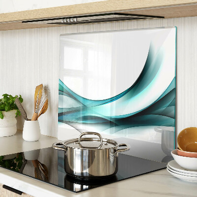 Tabla de cortar de cristal Ondas en tonos de azul