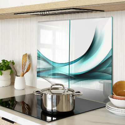 Tabla de cortar de cristal Ondas en tonos de azul