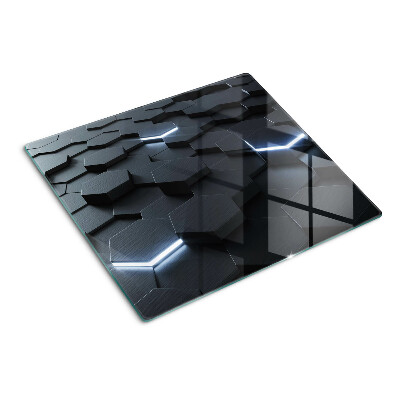 Tabla para cortar Patrón hexagonal con efecto 3D