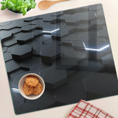 Tabla para cortar Patrón hexagonal con efecto 3D