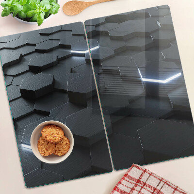 Tabla para cortar Patrón hexagonal con efecto 3D