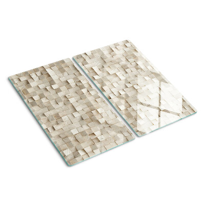 Tabla para cortar Motivo de mosaico en tonos neutros