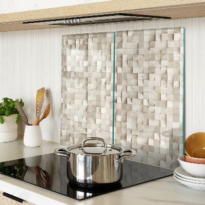 Tabla para cortar Motivo de mosaico en tonos neutros
