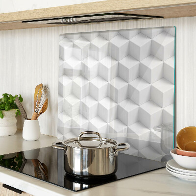 Tabla de cortar de cristal Patrón hexagonal 3D