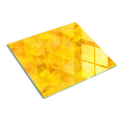 Tabla para cortar Mosaico geométrico amarillo