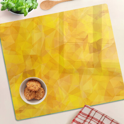Tabla para cortar Mosaico geométrico amarillo