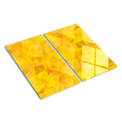 Tabla para cortar Mosaico geométrico amarillo